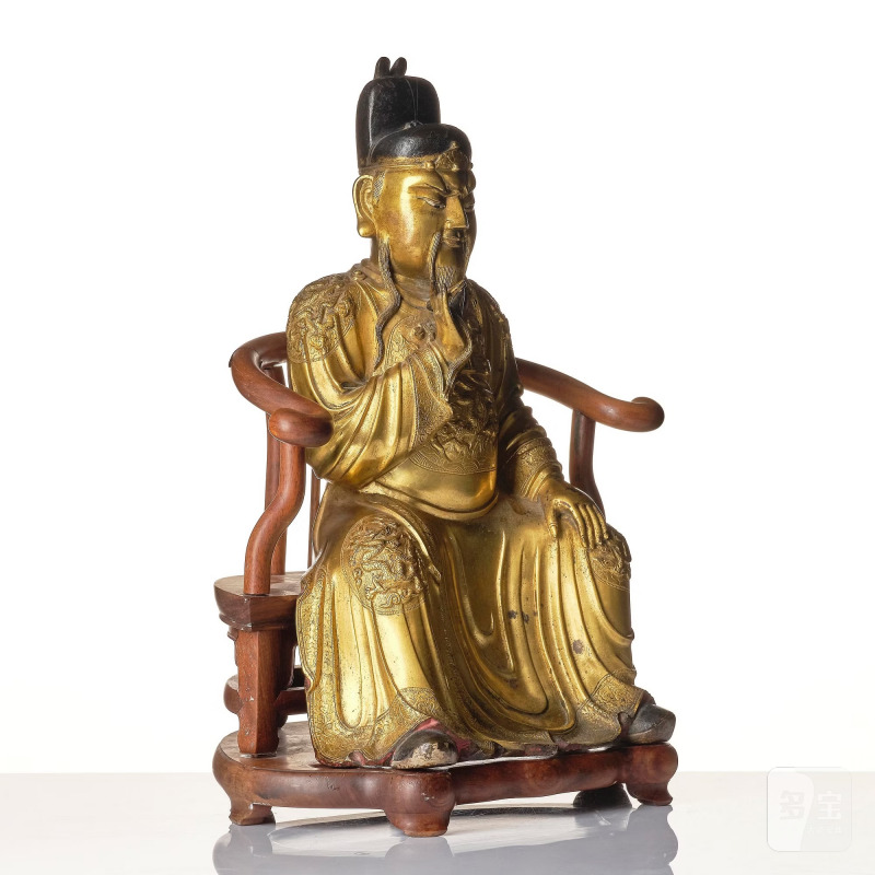 A large well cast figure of Guandi, - 图6